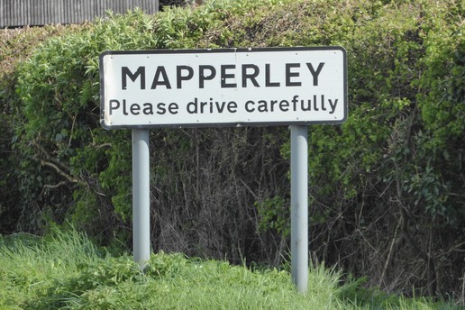 Photo of Mapperley boundary sign